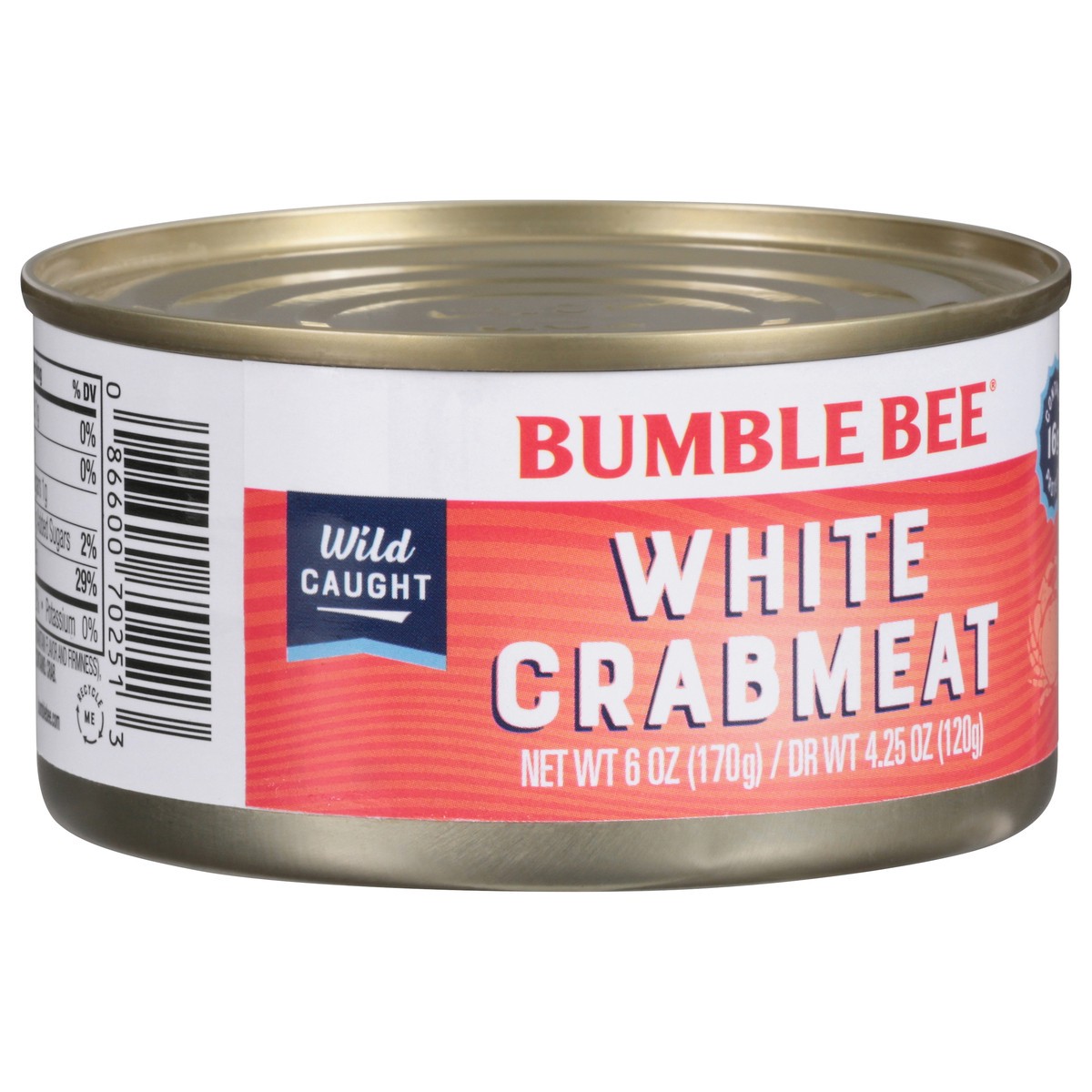 slide 5 of 9, Bumble Bee White Crabmeat EA, 6 oz