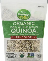 Sun Harvest Quinoa Organic 100% Whole Grain Tri-Color