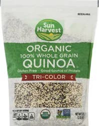 Sun Harvest Quinoa Organic 100% Whole Grain Tri-Color