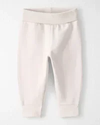 Littleplanet Baby Organic Cotton Knit Pants - Batter Cream - 9M