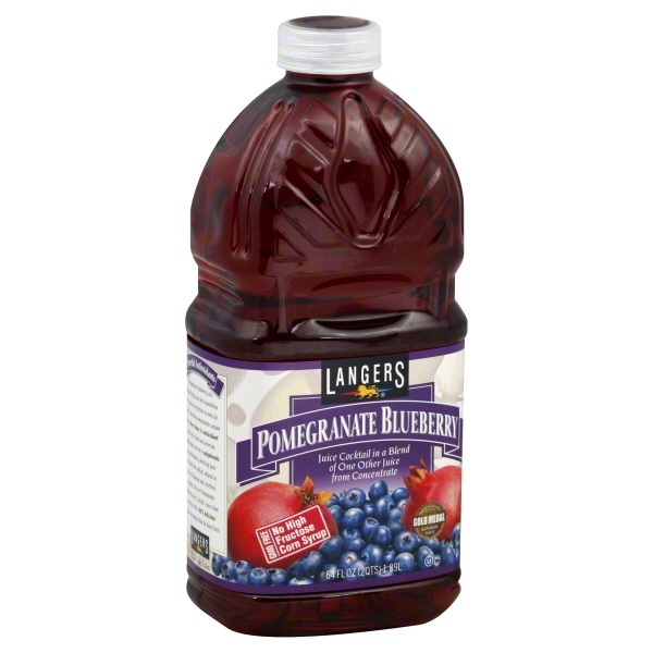 slide 1 of 1, Langers Pomegranate Blueberry Juice Cocktail - 64 oz, 64 oz