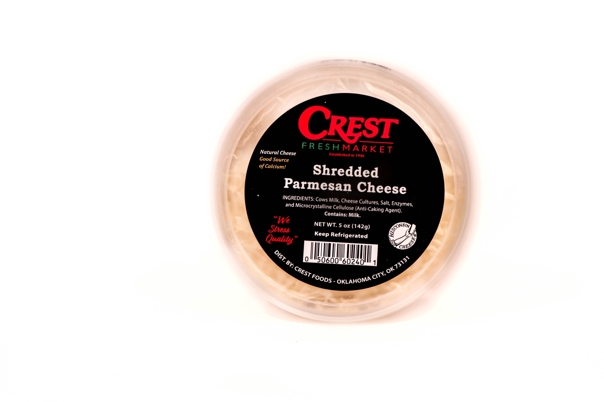 slide 1 of 1, Crest Foods Crest Shredded Parmesan Cup, 5 oz