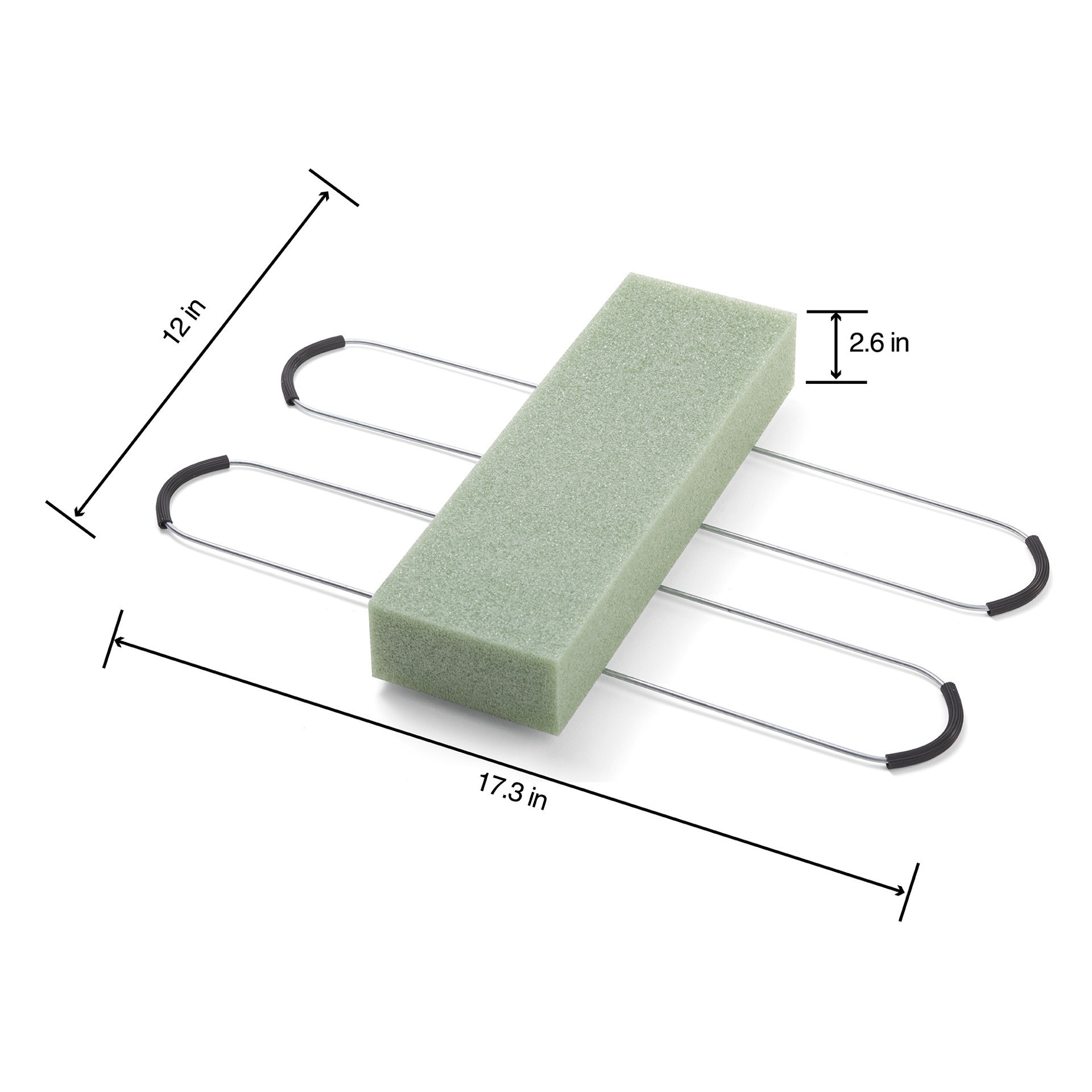 slide 5 of 8, Floracraft Floral Tombstone Hugger Green, 2.6 in x 12 in x 17.3 in