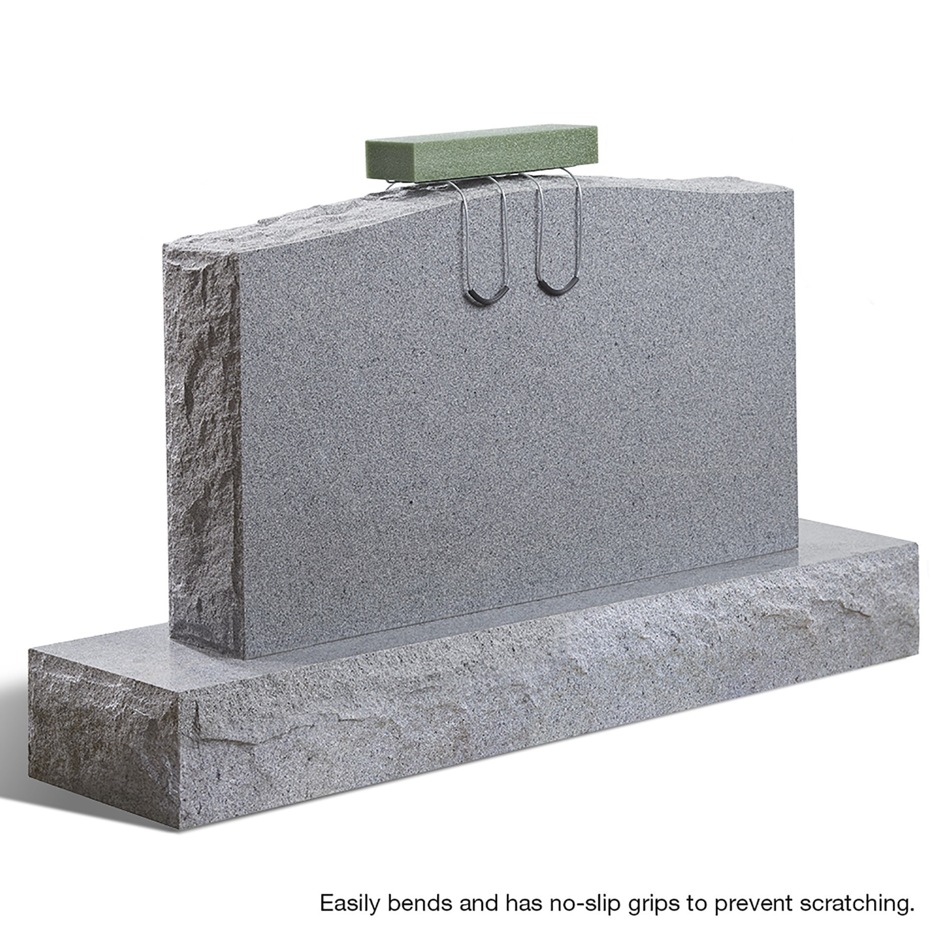 slide 6 of 8, Floracraft Floral Tombstone Hugger Green, 2.6 in x 12 in x 17.3 in