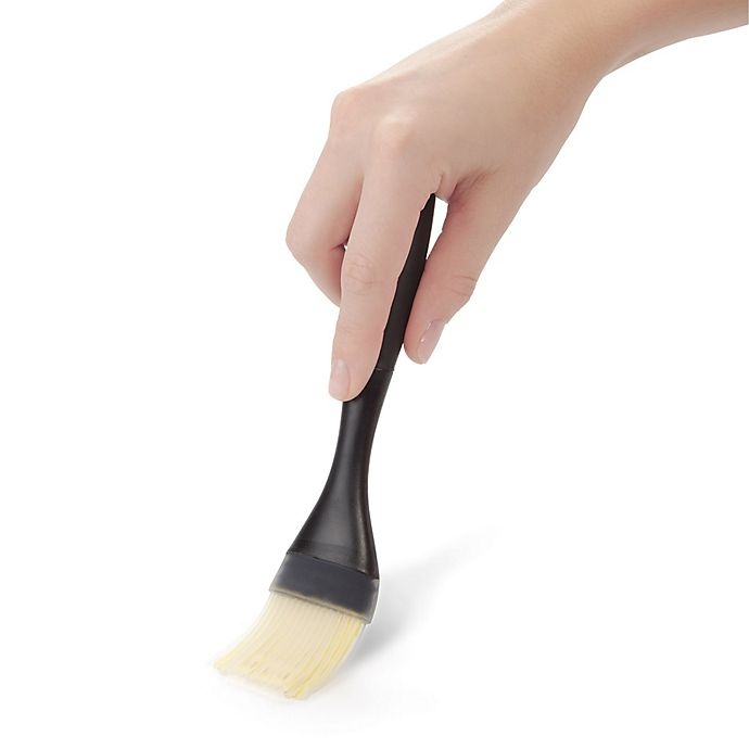 slide 4 of 4, OXO Good Grips Silicone Pastry Brush - Black, 7.75 in x 1.5 in x 0.75 in