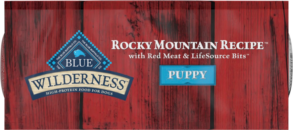 slide 3 of 13, Blue Buffalo Wilderness Rocky Mountain Recipe High Protein, Natural Puppy Dry Dog Food, Red Meat 4-lb, 4 lb