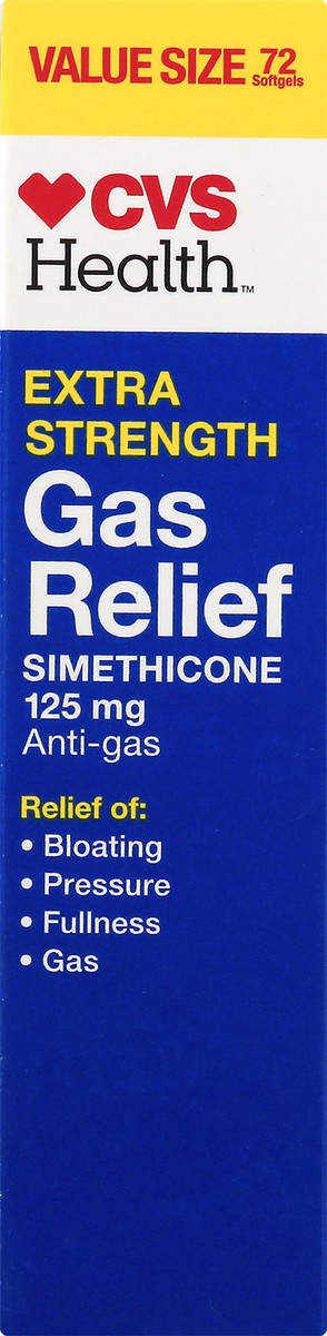 slide 8 of 10, CVS Health Extra Strength Gas Relief Softgels, 72 Ct, 72 ct