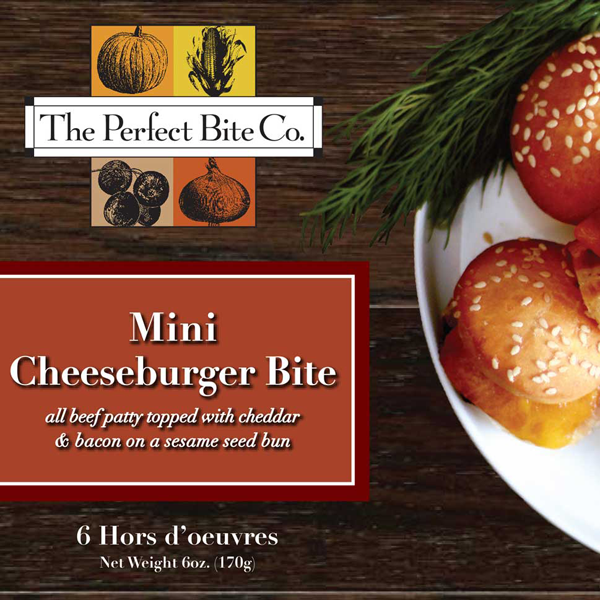 slide 1 of 1, The Perfect Bite Co. The Perfect Bite Company - Mini Cheese Burger Slider, 6 ct; 8.69 oz