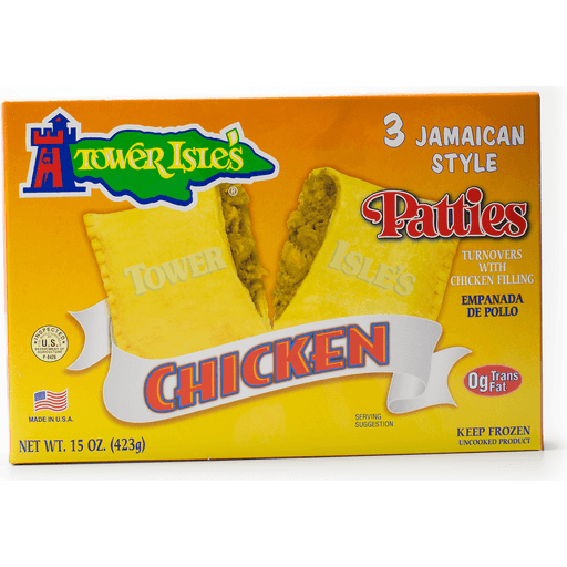 slide 1 of 1, Tower Isle's Tower Isles Jamaican Chicken Patties, 1 ct