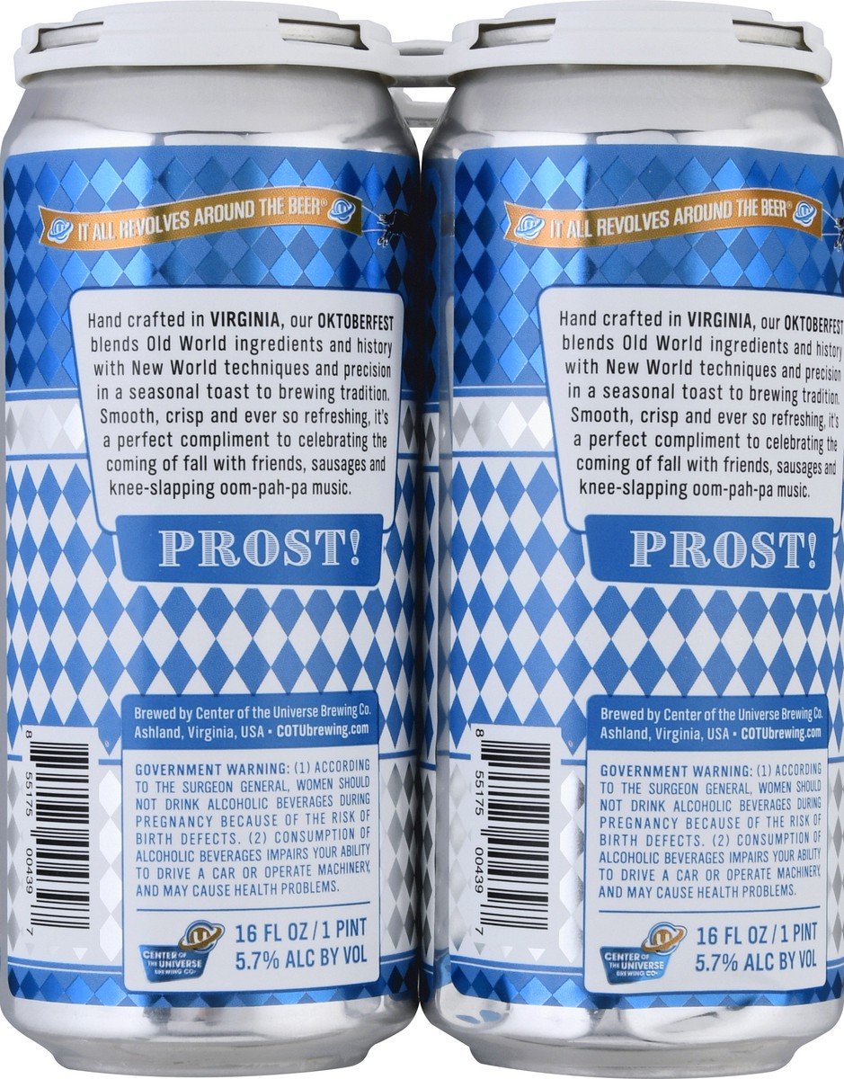 slide 3 of 11, Center of the Universe Oktoberfest Beer 4 ea, 4 ct