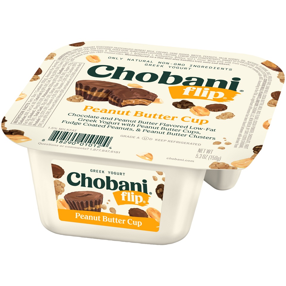 slide 8 of 8, Chobani Flip Greek Peanut Butter Cup Yogurt, 