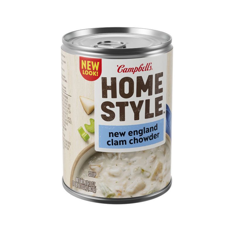 slide 6 of 6, Campbell's Homestyle New England Clam Chowder Soup, 16.3 OZ Can, 16.3 oz