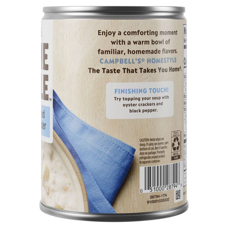 slide 4 of 6, Campbell's Homestyle New England Clam Chowder Soup, 16.3 OZ Can, 16.3 oz