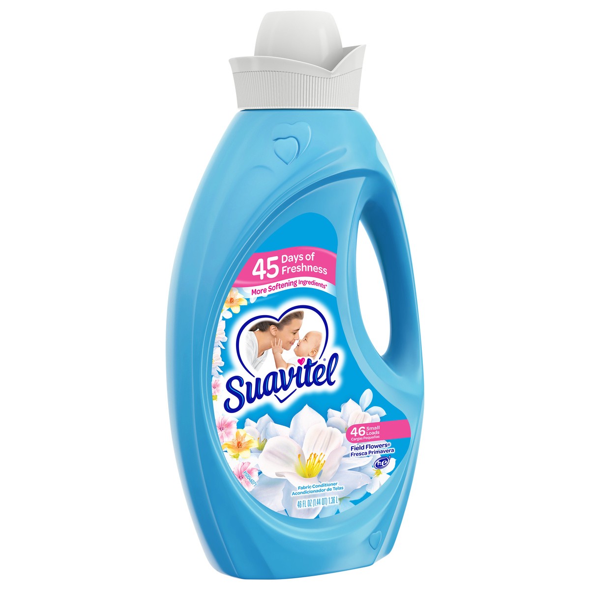 slide 5 of 11, Suavitel Fabric Softener, Field Flowers, 46 Oz., 46 fl oz