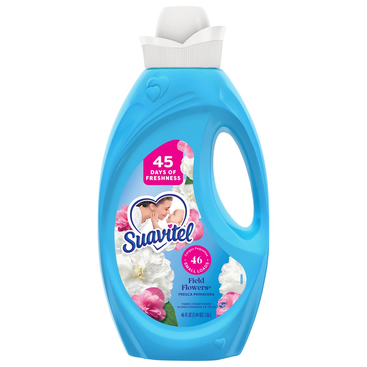 slide 1 of 11, Suavitel Field Flowers Liquid Fabric Softener, 46 fl oz, 46 oz