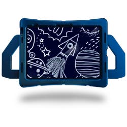 Stm Goods Duxling Ipad (A16/10th Gen) Blue Case For Kids - Ultra-Protective, Two-Handle Design Allows For Easy Carry And Functions As A Multi-Angle Stand - Ideal For Parents, Teachers, Students - Blue