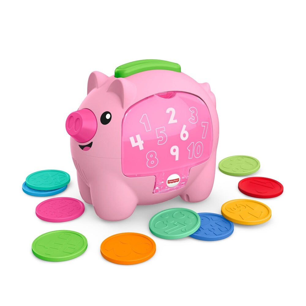 slide 1 of 1, Fisher-Price Laugh & Learn Rumble And Count Piggy Bank, 1 ct