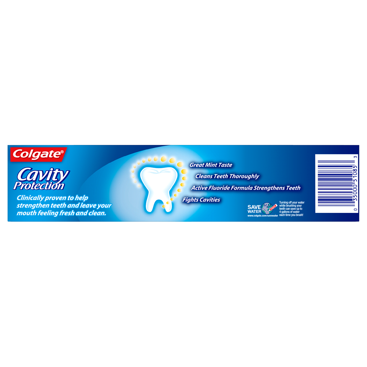 slide 2 of 3, Colgate Cavity Protection Toothpaste with Fluoride, Great Regular Flavor - 8.0 Ounce, 8 oz