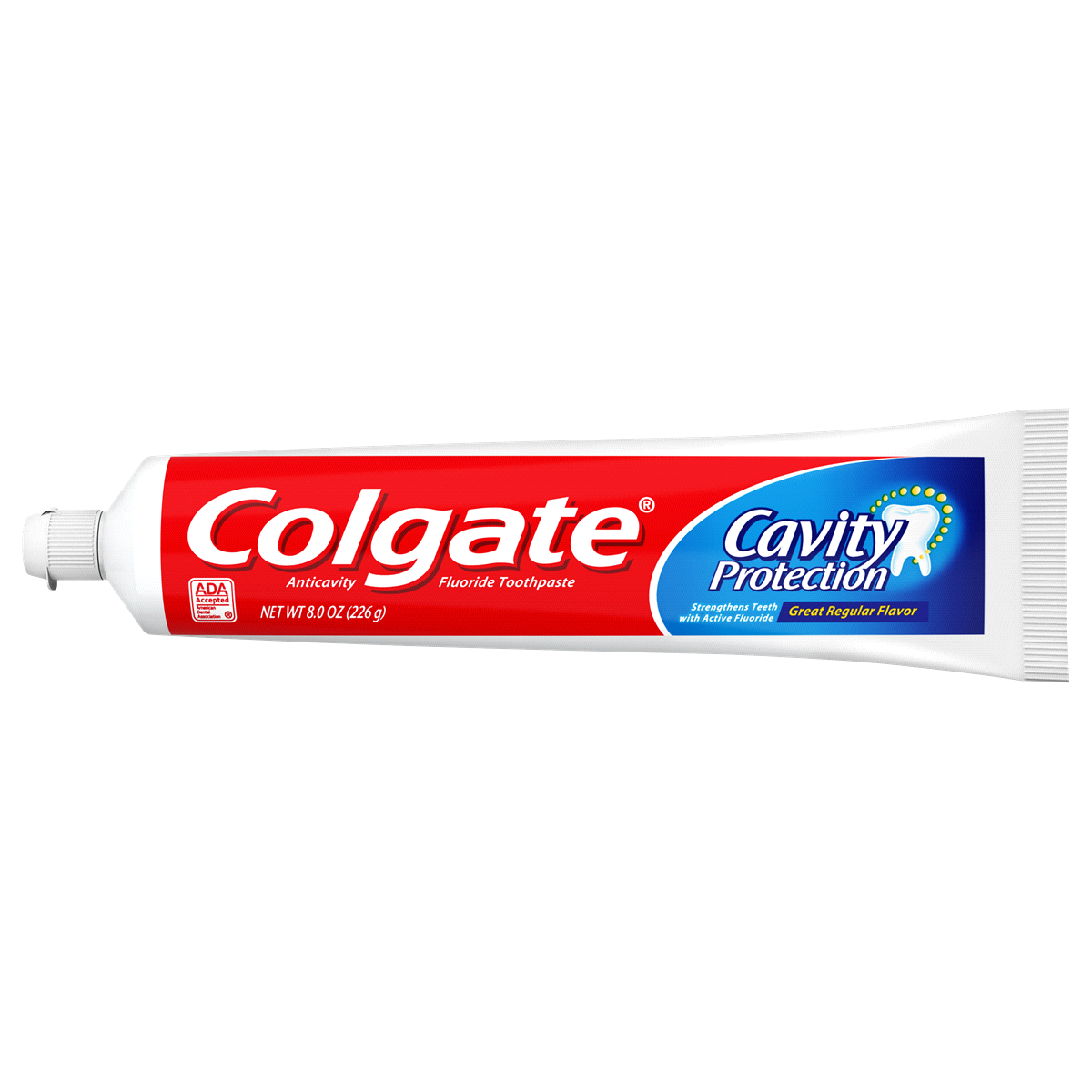 slide 3 of 3, Colgate Cavity Protection Toothpaste with Fluoride, Great Regular Flavor - 8.0 Ounce, 8 oz