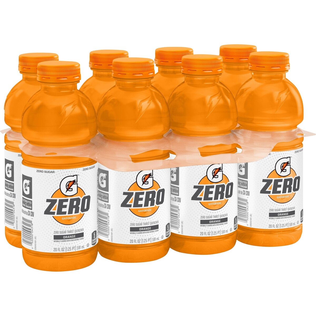 slide 1 of 1, Gatorade G Zero Orange Sports Drink - 8pk/20 fl oz Bottles, 8 ct; 20 fl oz
