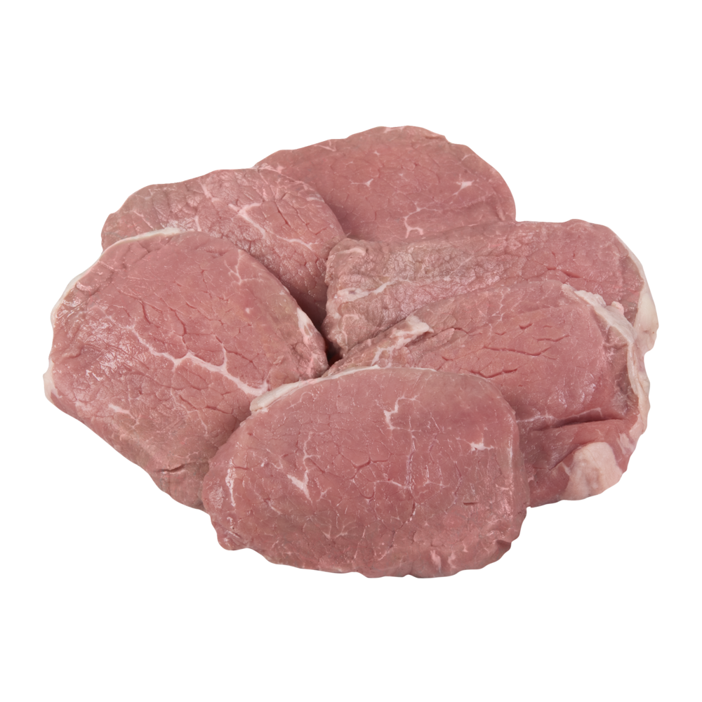 slide 1 of 1, First Street Choice Beef Eye Of Round Steak, per lb