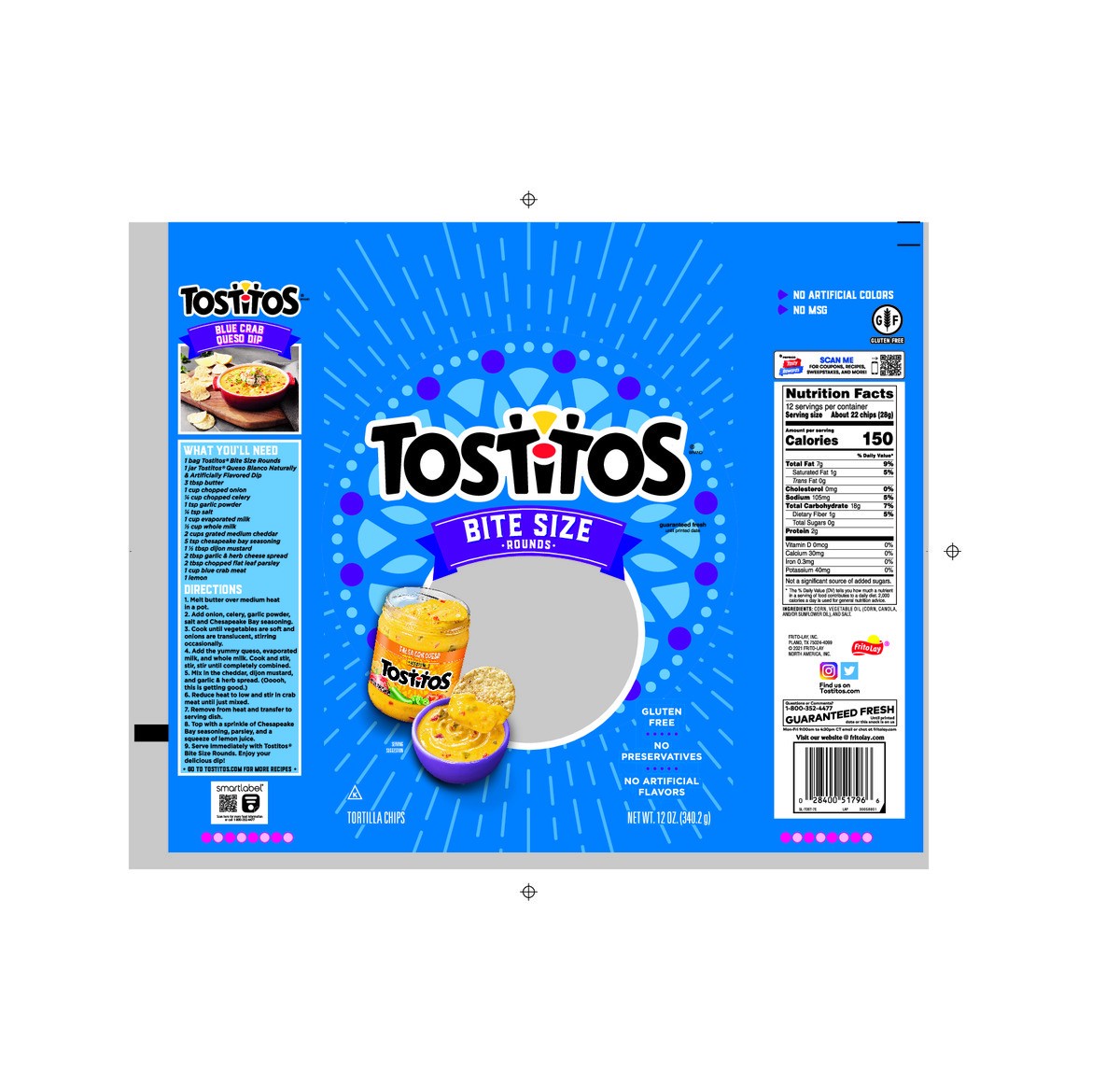 slide 5 of 9, Tostitos Bite Size Tortilla Chips Rounds - 12 oz, 12 oz