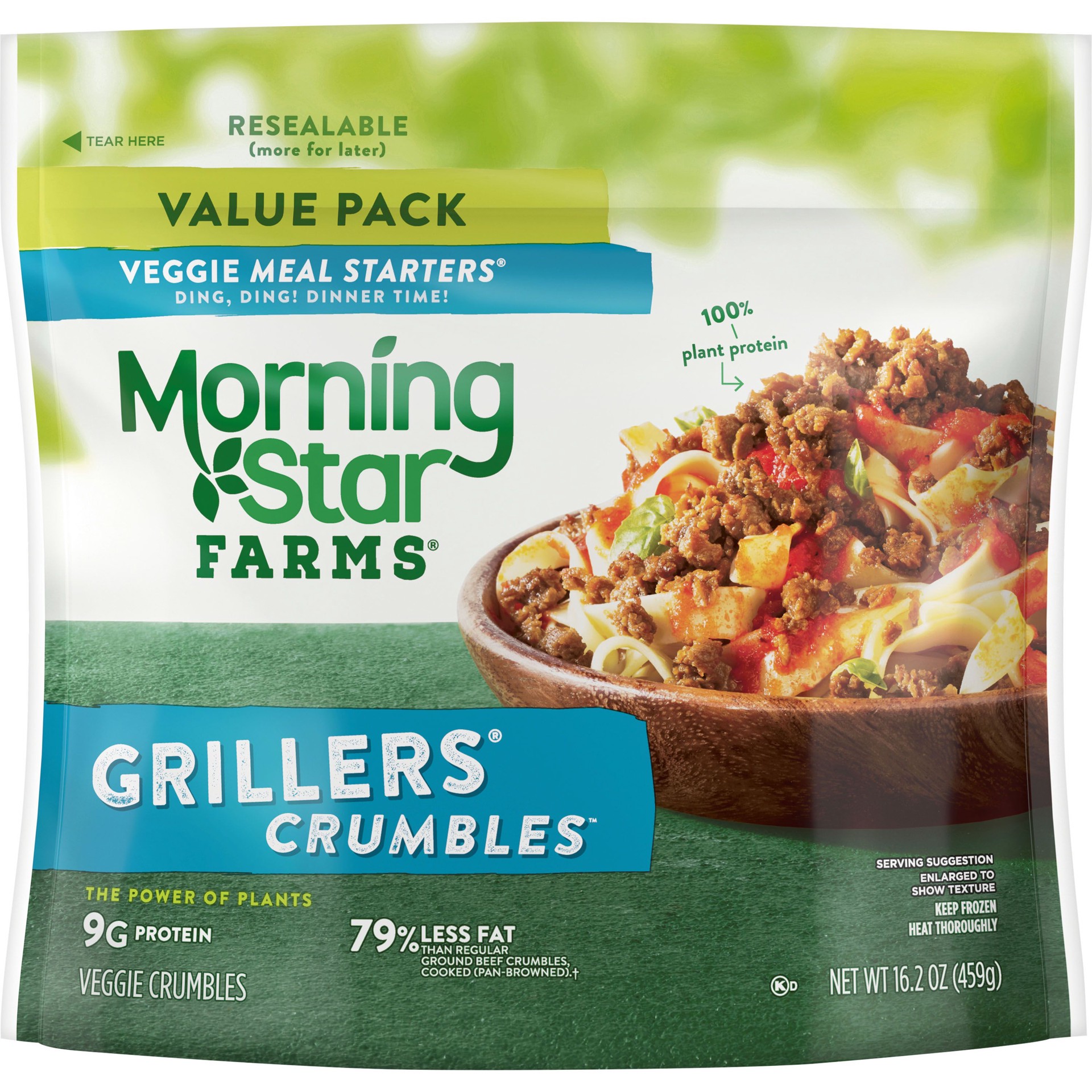 slide 1 of 4, MorningStar Farms Veggie Meal Starters Crumbles, Vegan, 16.2 oz