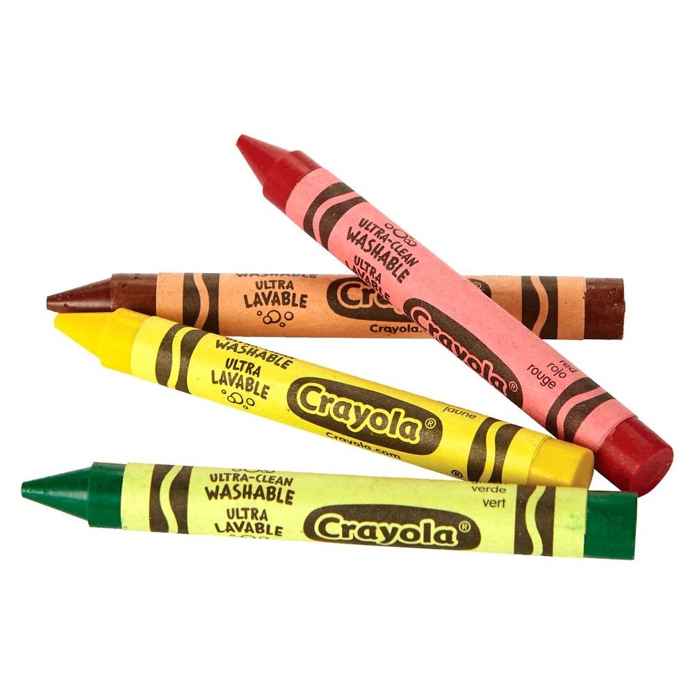 slide 5 of 6, Crayola 8ct Washable Large Crayons, 8 ct