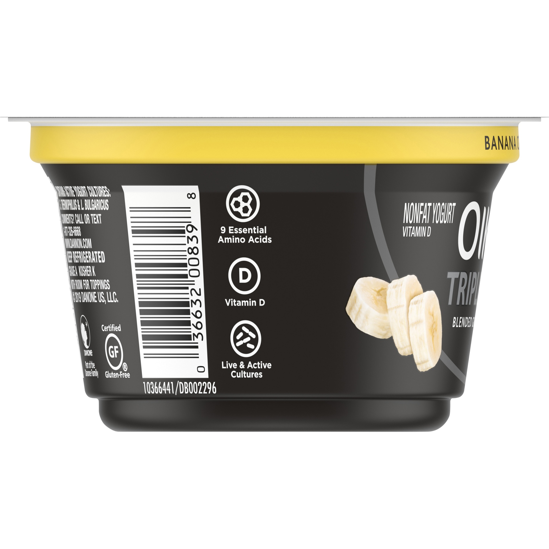 Dannon Oikos Banana Creme Flavored Blended Greek Yogurt 5.3 oz Shipt