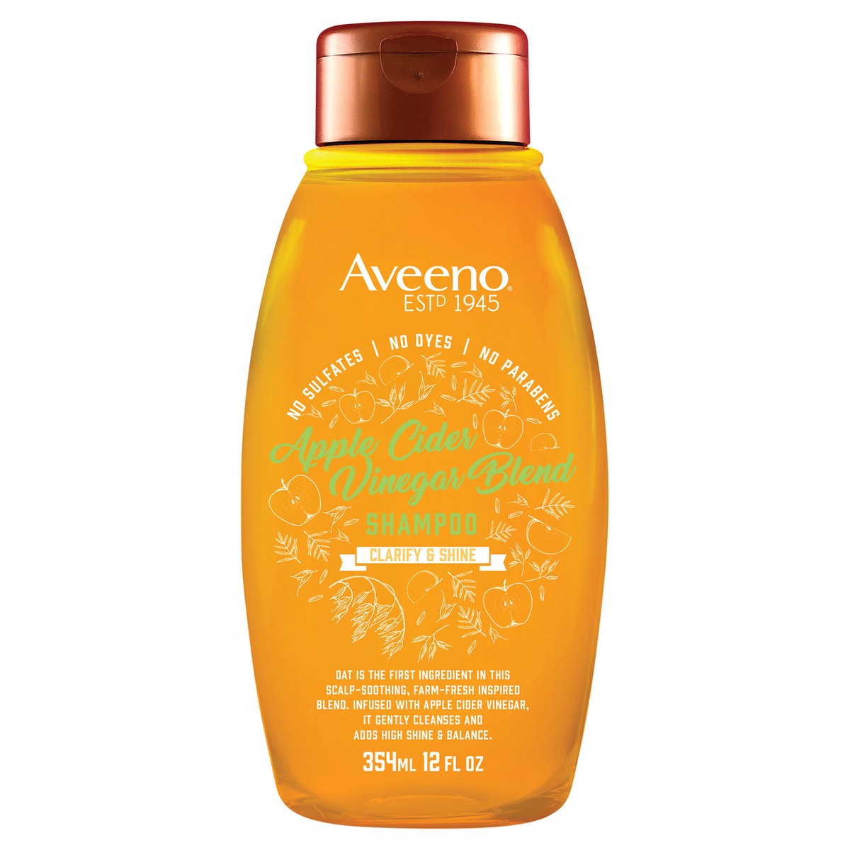 slide 4 of 7, Aveeno Scalp Soothing Apple Cider Vinegar Blend Shampoo, 12 Fl. Oz, 354 ml