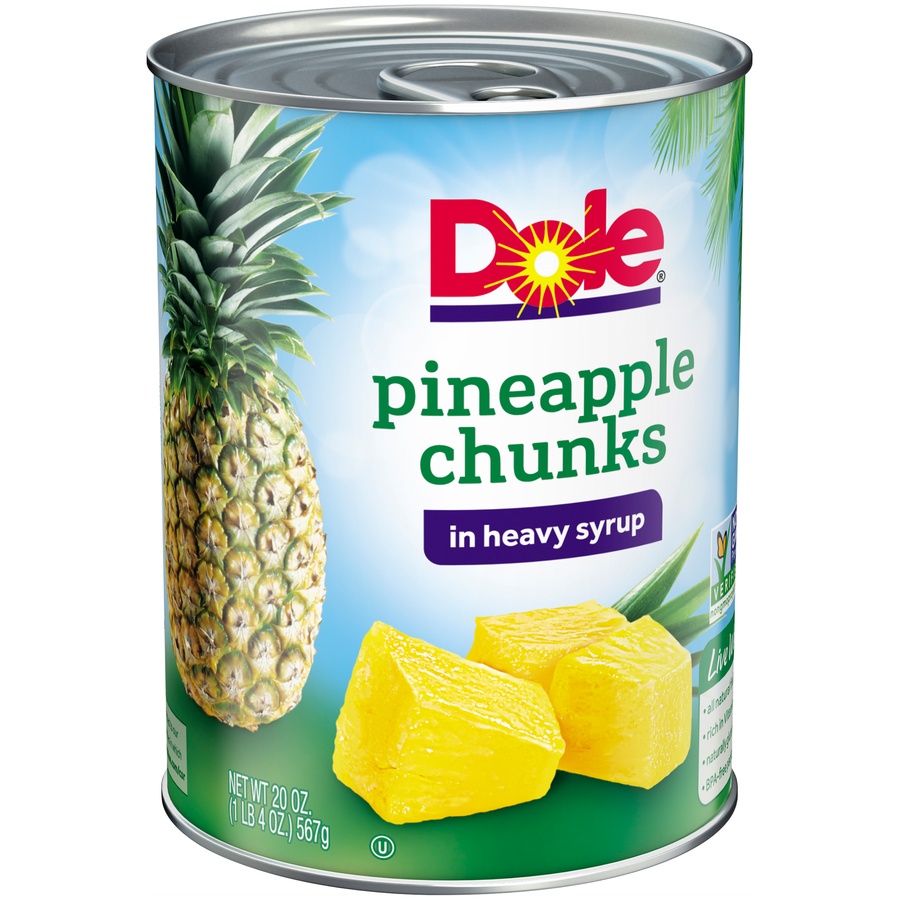 slide 3 of 9, Dole Pineapple Chunks in Heavy Syrup, 