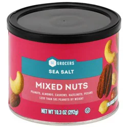 SE Grocers Salted Mixed Nuts Can 10.3 Ounces