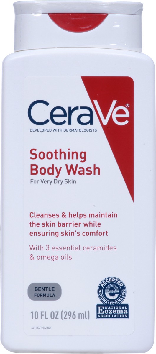 slide 8 of 9, CeraVe Soothing Body Wash 10 fl oz, 10 fl oz