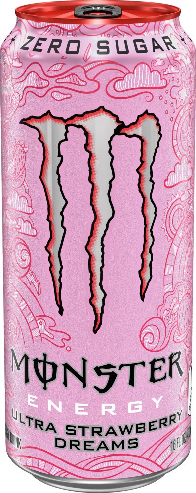 slide 2 of 3, Monster Zero Sugar Ultra Peachy Keen/Zero Ultra/Ultra Strawberry Dreams Energy Drink 12 - 16 fl oz Cans, 12 ct