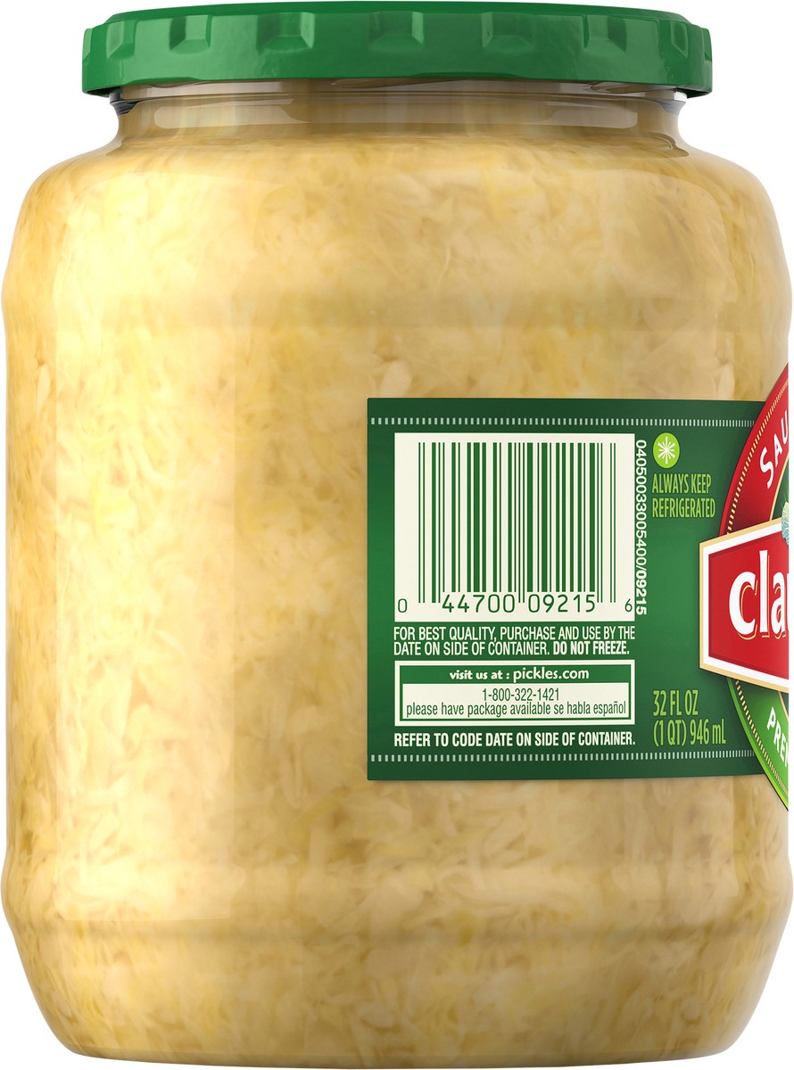 slide 8 of 9, Claussen Premium Crisp Sauerkraut, 32 fl. oz. Jar, 32 fl oz