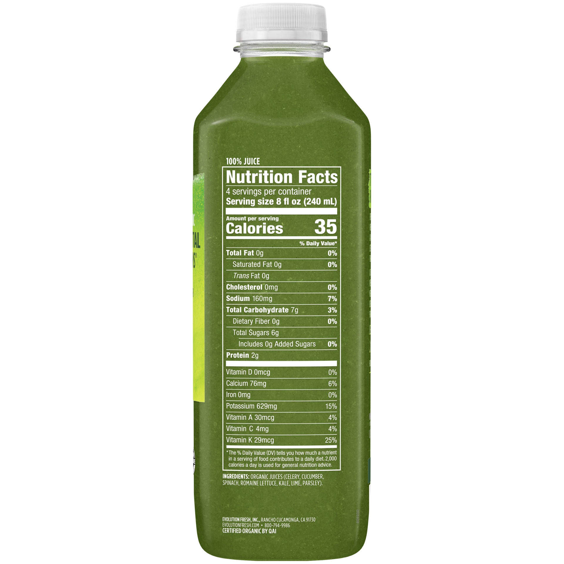 slide 6 of 6, Evolution Fresh Organic Cold-Pressed Essential Greens Juice Blend 32 oz, 