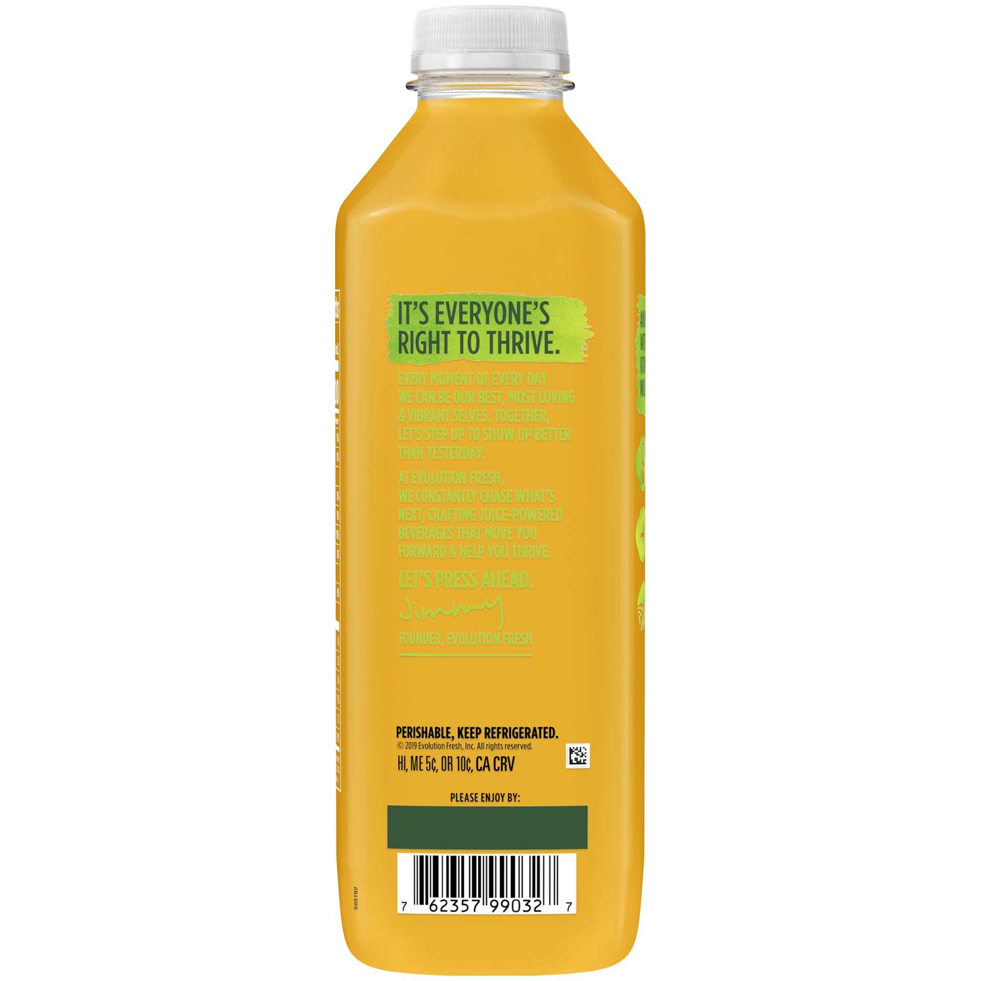 slide 6 of 6, Evolution Fresh Cold-pressed Organic Orange Juice, 32 fl oz