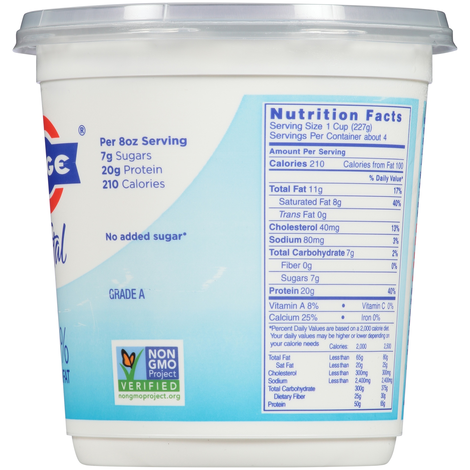 Fage total 5 milkfat all natural whole milk greek strained yogurt 35 3