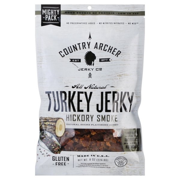 slide 1 of 1, Country Archer Hickory Turkey Jerky, 8 oz