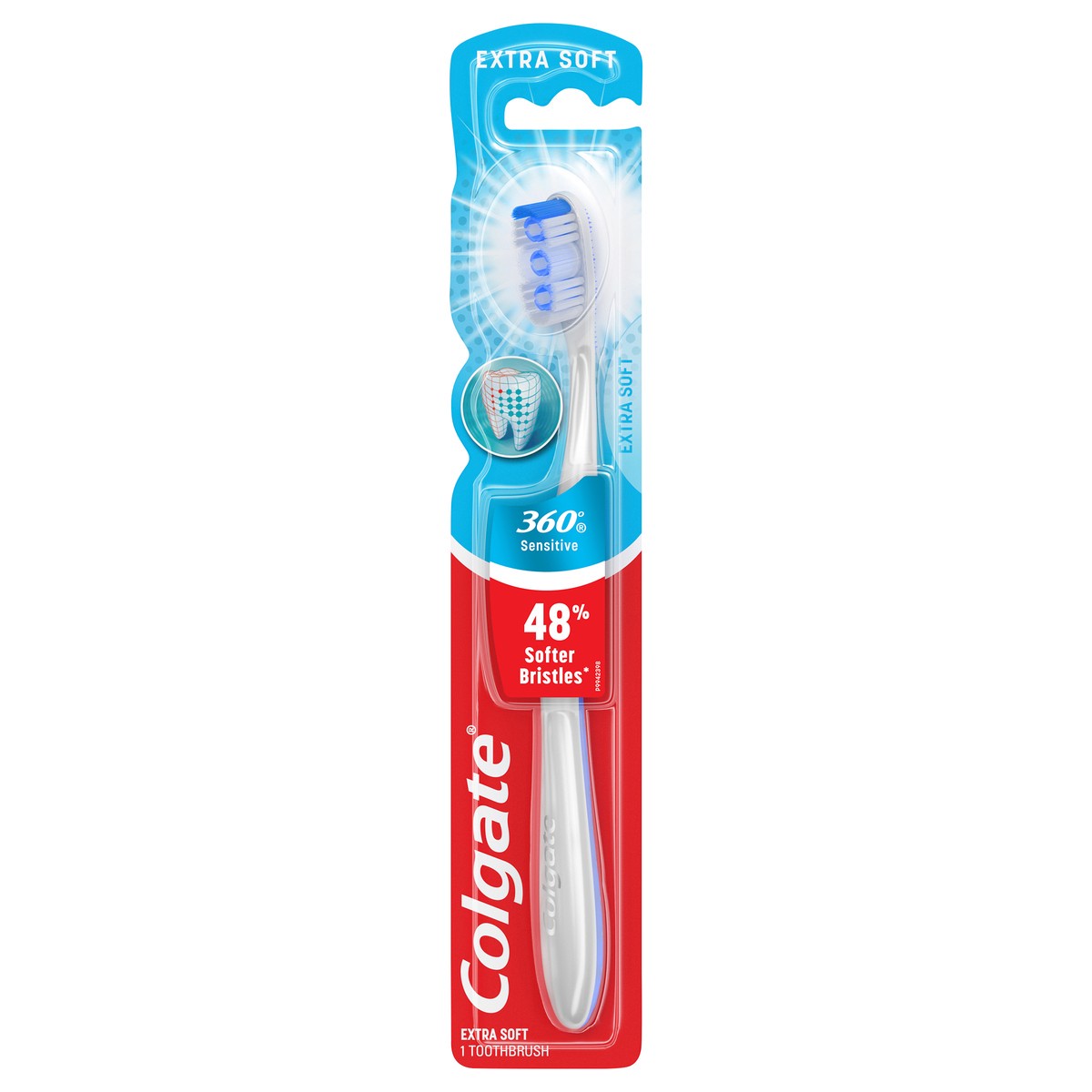 slide 1 of 13, Colgate 360 Toothbrush Enamel Health Extra Soft, 1 ct