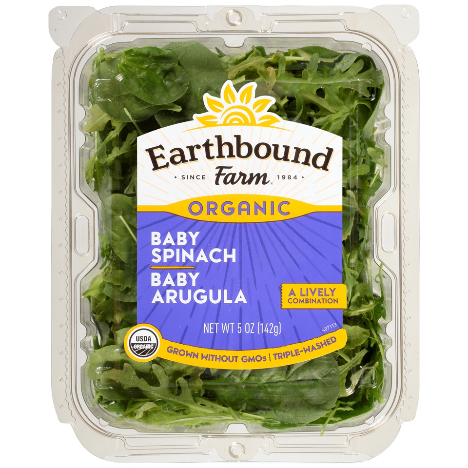 slide 1 of 1, Earthbound Farm Organic Half & Half Salad, 2 lb