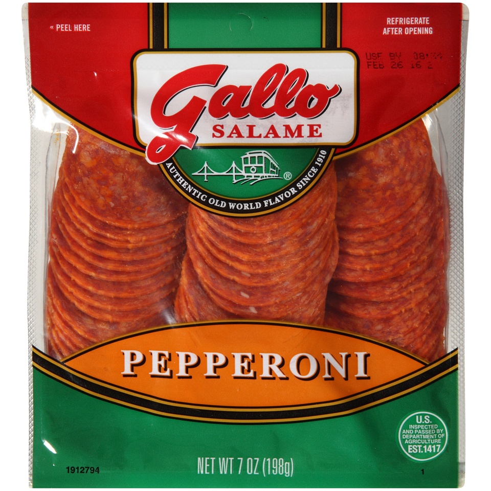 slide 2 of 4, Gallo Salame Deli Sliced Pepperoni, 7 oz