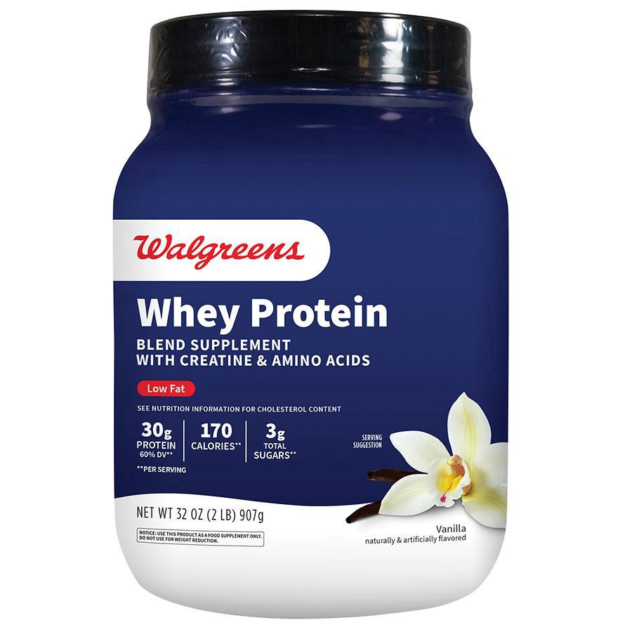 slide 1 of 5, Walgreens Whey Protein Powder Vanilla, 32 oz