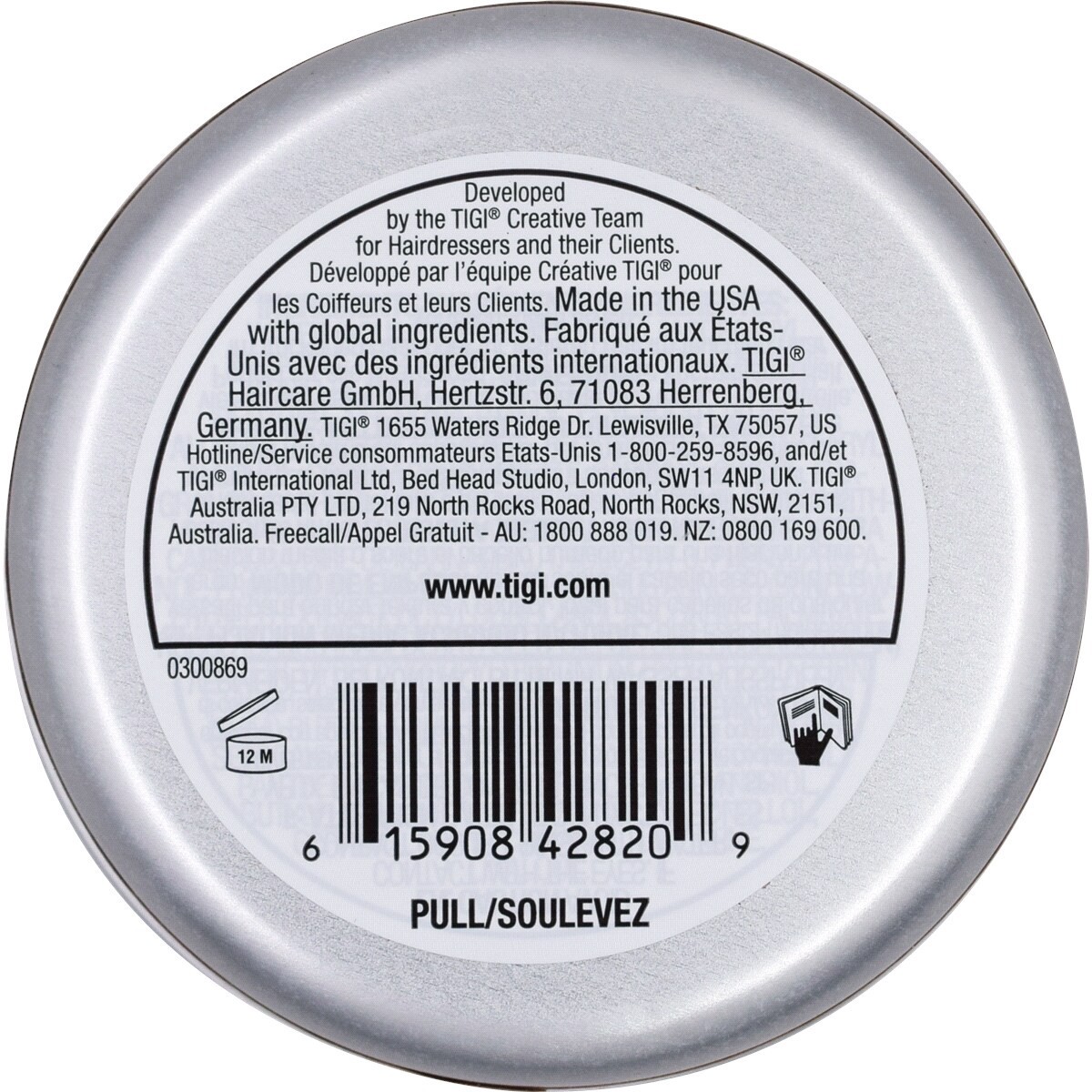 slide 3 of 3, TIGI Bed Head for Men Pure Texture Molding Paste, 2.93 oz