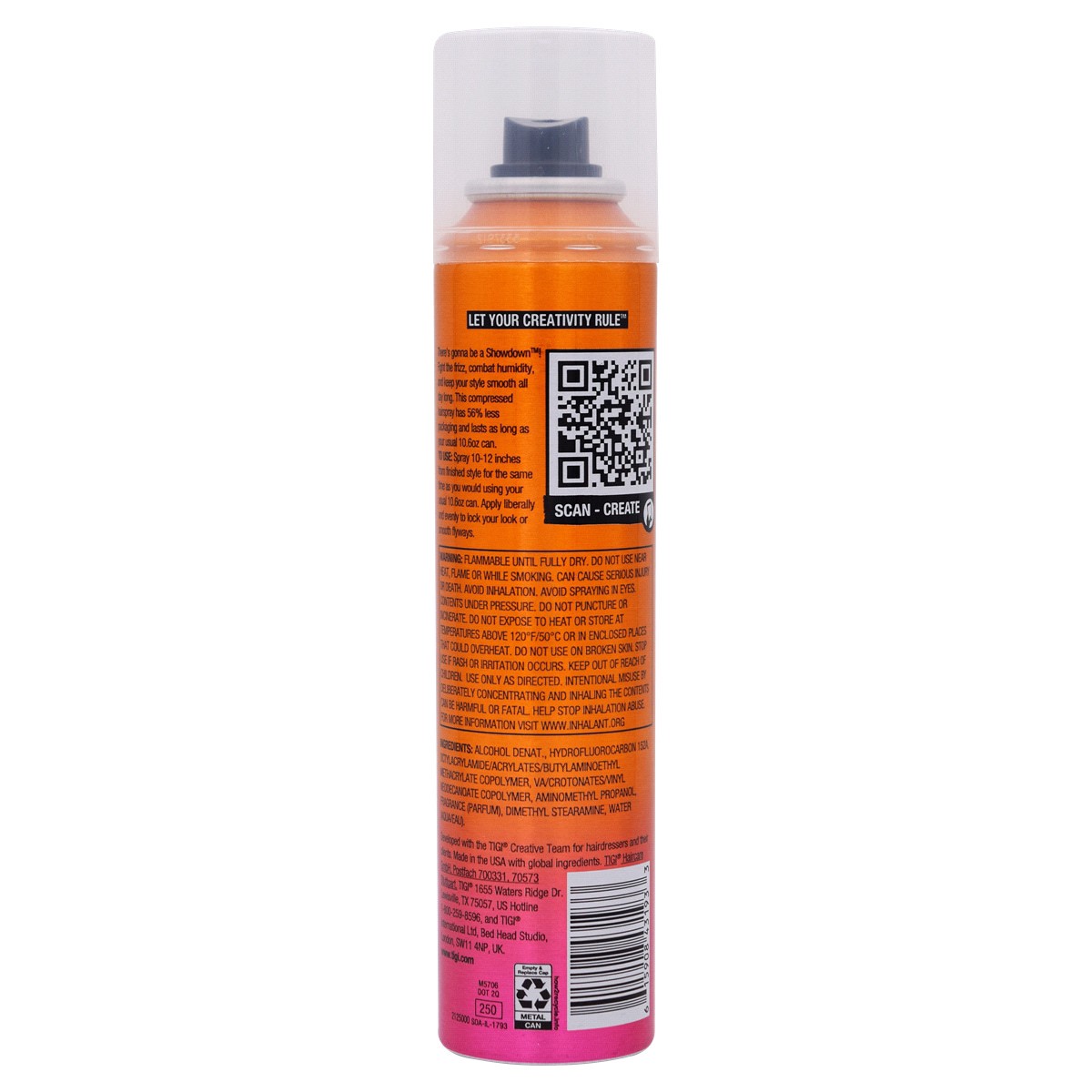slide 2 of 2, TIGI Bed Head Showdown Hairspray, 5.5 oz