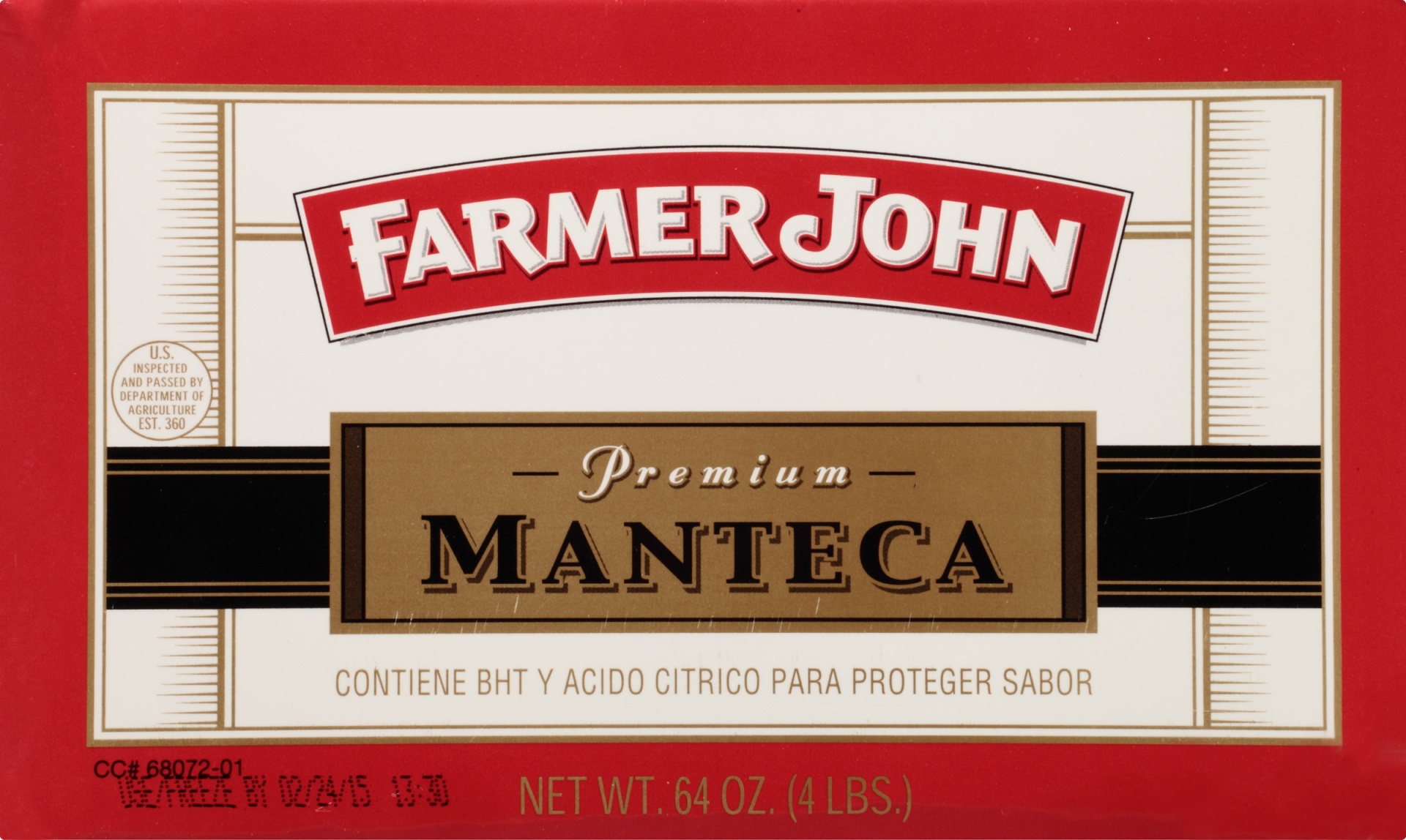 slide 6 of 7, Farmer John Manteca, 4 lb