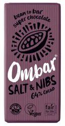 Ombar Salt & Nibs Chocolate Bar