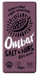 Ombar Salt & Nibs Chocolate Bar