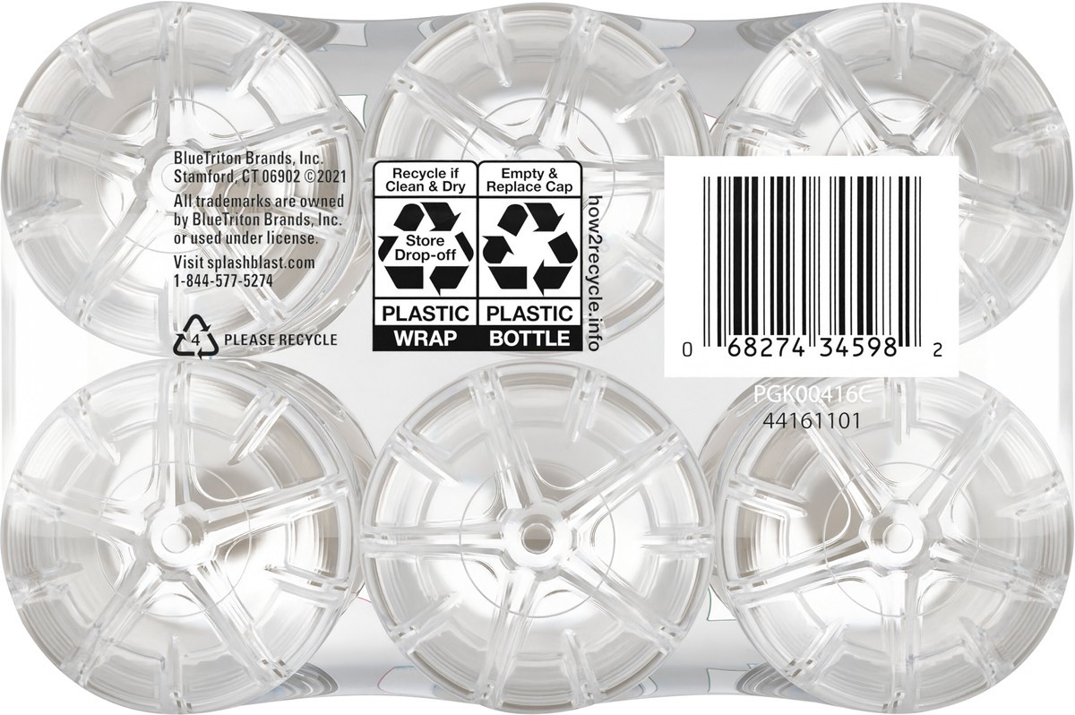 slide 6 of 10, Splash Refresher Pineapple Mango Flavored Water, 16.9 fl oz, 6 Pack, 6 ct