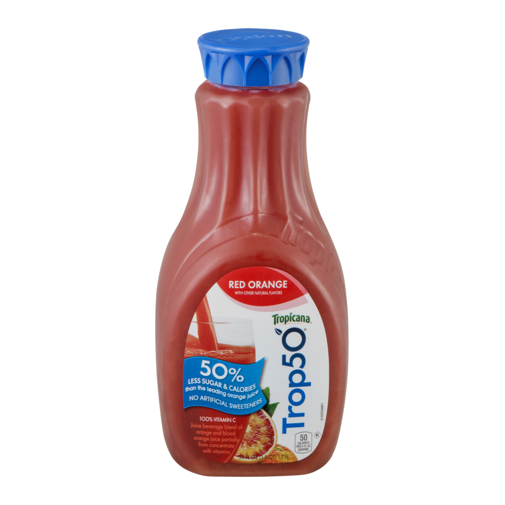 slide 1 of 1, Tropicana Trop50 Red Orange Juice, 59 fl oz